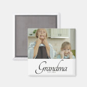 Oma Opgericht Foto Cadeau Magneet (Voorkant / Achterkant)
