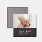 Oma Opgericht Foto Cadeau Magneet (Voorkant / Achterkant)