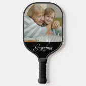 Oma Opgericht Foto Cadeau Pickleball Paddle (Achterkant)