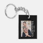Oma Opgericht Foto Cadeau Sleutelhanger (Voorkant Links)
