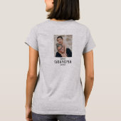 Oma Opgericht Foto Cadeau T-shirt (Achterkant)