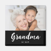 Oma Opgericht Foto Oma Dag Magneet (Voorkant)
