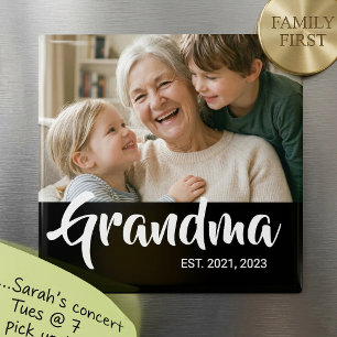 Oma Opgericht Foto Oma/Opa Dag Cadeau Magneet