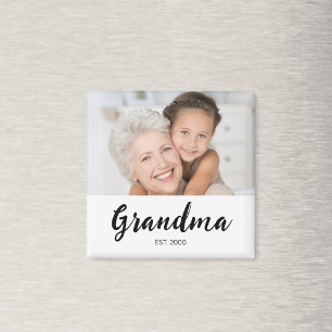 Oma Opgericht Foto Ouderdag  Magneet