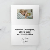 Oma Opgericht Jaar Aangepaste 3 Foto Collage Cadea Bedankkaart (Binnen)