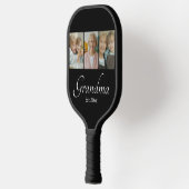 Oma Opgericht Jaar Aangepaste 3 Foto Collage Cadea Pickleball Paddle (Links)