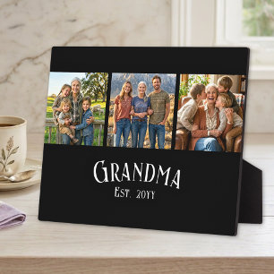 Oma Opgericht Jaar Aangepaste Naam 3 Foto Fotoplaat