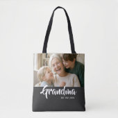 Oma Opgericht Schrift Foto Tote Bag (Voorkant)
