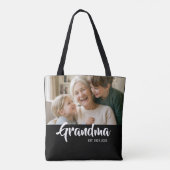 Oma Opgericht Schrift Foto Tote Bag (Achterkant)