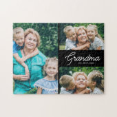 Oma Opgericht Script 3 Foto Legpuzzel (Horizontaal)