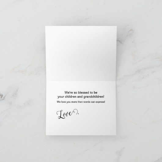 Oma Opgericht Script Cadeau 3 Foto Bedankkaart (Binnen)