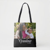 Oma Opgericht Script Foto Cadeau Tote Bag (Voorkant)