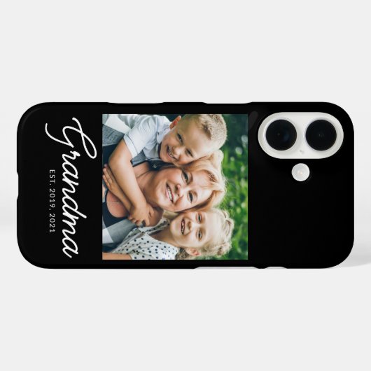 Oma Opgericht Script Foto Case-Mate iPhone Case (Achterkant (horizontaal))