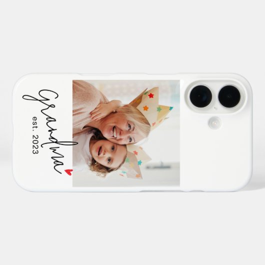 Oma Opgericht Script Foto Case-Mate iPhone Case (Achterkant (horizontaal))