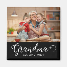 Oma Opgericht Script Geschenk Foto