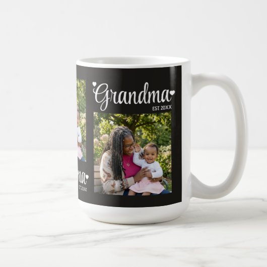 Oma Opgericht Script Moeder Foto Cadeau Koffiemok (Rechts)