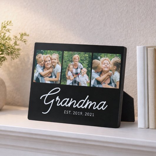 Oma Opgericht Script Zwart 3 Foto Fotoplaat