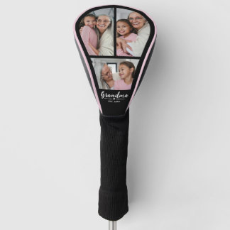 Oma Opgericht Script Zwart 3 Foto Golfheadcover