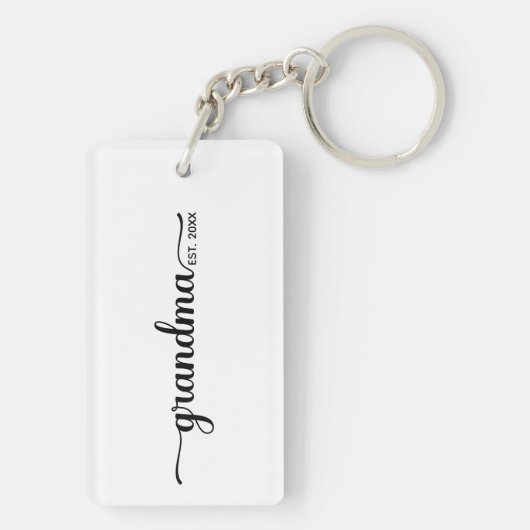 Oma opgericht sleutelhanger (achterkant)