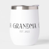 Oma Opgericht Typografie Cadeau Geïsoleerd (Links)