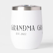 Oma Opgericht Typografie Cadeau Geïsoleerd (Voorkant)