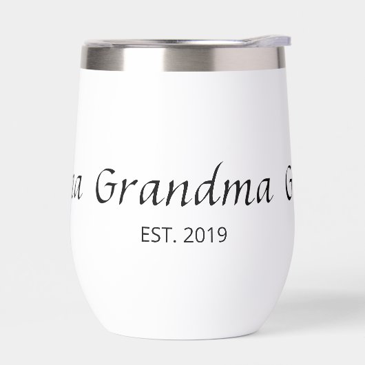 Oma Opgericht Typografie Geschenk Geïsoleerd (Links)