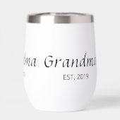 Oma Opgericht Typografie Geschenk Geïsoleerd (Achterkant)