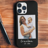 Oma Opgericht Wit script 3 foto iPhone 15 Case