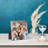 Oma Opgericht Wit script foto Fotoplaat (Insitu)