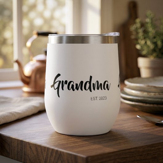 Oma Opgericht Zwart Wit Script Cadeau