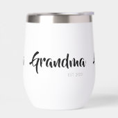 Oma Opgericht Zwart Wit Script Cadeau (Links)