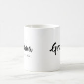 Oma Opgericht Zwart Wit Script Cadeau Koffiemok (Center)