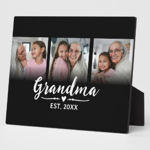 Oma Opgericht Zwarte Schrift 3 Foto Fotoplaat