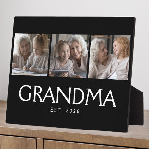 Oma Opgerichte Elegante Schrift Zwart 3 Foto Fotoplaat