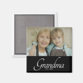 Oma Opgerichte Foto Cadeau Magneet (Voorkant / Achterkant)