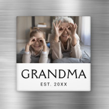 Oma Opgerichte Foto Cadeau