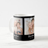 Oma Opgerichte Script Black 3 Foto Koffiemok (Voorkant links)