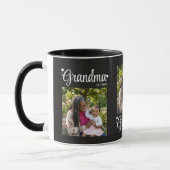Oma Opgerichte Script Moeder Foto Cadeau Mok (Links)