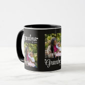 Oma Opgerichte Script Moeder Foto Cadeau Mok (Voorkant links)