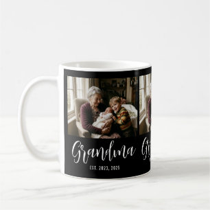 Oma Opgerichte Script Zwart 3 Foto Koffiemok