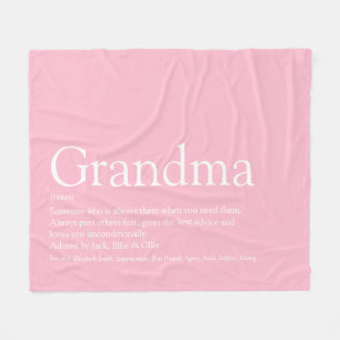 Oma Opo Definitie Roze Modern Leuk Fleece Deken