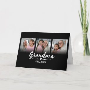 Oma Oprichting Black Schrift 3 Foto Kaart