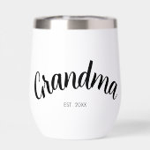 Oma Oprichting Jaar Wit Chic (Achterkant)