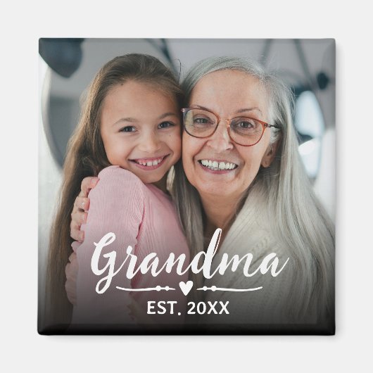 Oma Oprichtingsdag Foto Oma's Dag Magneet (Voorkant)