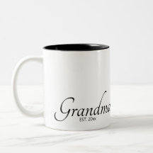 Oma Oprichtingsdatum Est Zwarte Script
