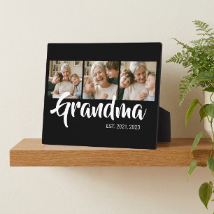 Oma Oprichtte Elegante Schrift Zwarte 3 Foto Fotoplaat