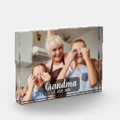 Oma Oprichtte Witte Script Foto (Links)