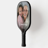Oma Oprichtte Witte Script Foto Pickleball Paddle (Links)