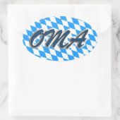 Oma Ovale Sticker (Tas)