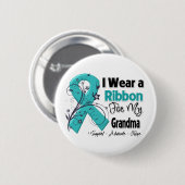 Oma - Ovarian Cancer Ribbon Ronde Button 5,7 Cm (Voorkant /achterkant)